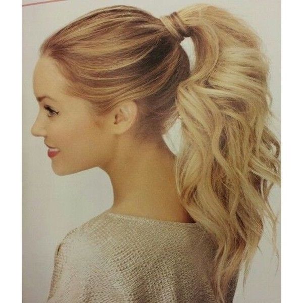 Cute High Ponytail Hairstyles Ideas Featuring Polyvore, Fashion With Regard To High Ponytail Hairstyles With Accessory (View 7 of 25)