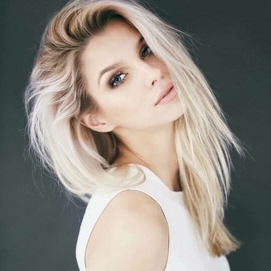 Dark Roots And Platinum Blonde Hair | Hair Colors I Love | Pinterest With Platinum Blonde Hairstyles With Darkening At The Roots (Photo 1 of 25)