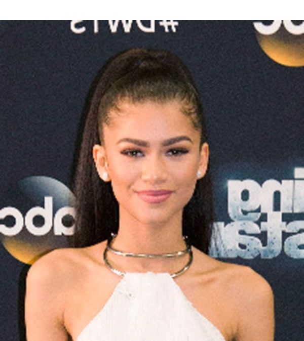 Dwts' Disney Night Zendaya's Sleek Ponytail — Copy Her Sophisticated Pertaining To Sleek And Shiny Ponytail Hairstyles (View 25 of 25)