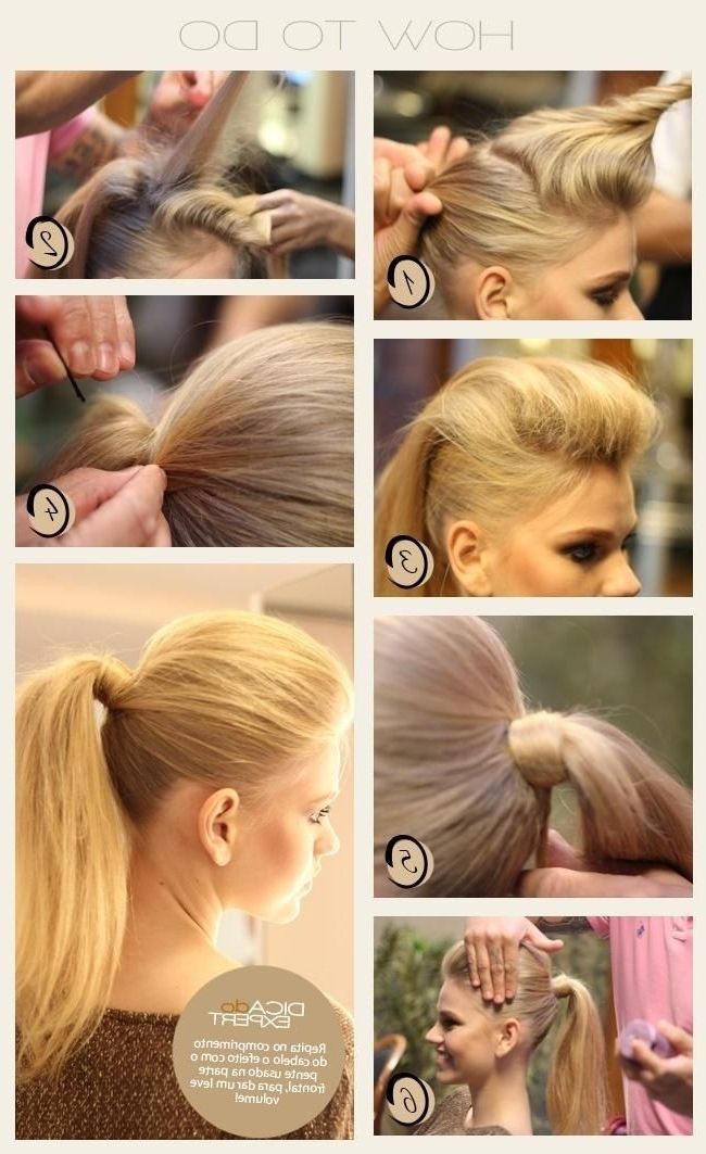 Easy, High Ponytail Hairstyle Tutorial – Popular Haircuts Regarding Romantic Half Pony Hairstyles (View 10 of 25)