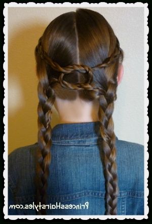 Equestrian Braids, Double Braid Knotted Hairstyle – Hairstyles For Intended For Double Floating Braid Hairstyles (View 17 of 25)