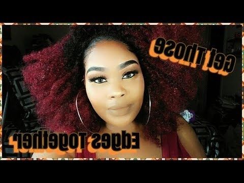?how To Make Edges* For Women Dealing With Hair Loss? – Youtube With Chocolatey Pony Hairstyles With Wavy Edges (View 24 of 25)