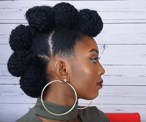 Fierce Faux Hawk Updo On Short Natural Hair Source: Cynthykay Obi Throughout Fierce Faux Mohawk Hairstyles (View 2 of 25)