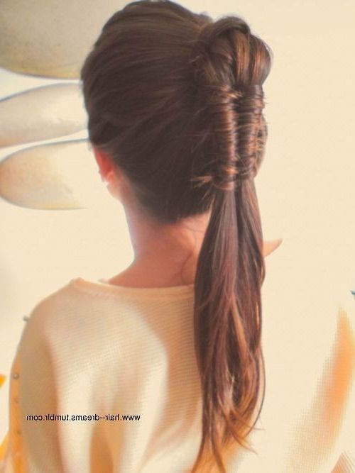 Figure 8 Braid + High Ponytail | Ng | Pinterest | High Ponytails Pertaining To Futuristic And Flirty Ponytail Hairstyles (View 5 of 25)