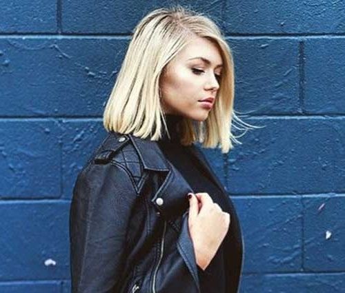 For A Different Style: Blunt Bob Haircuts | Short Hairstyles 2017 Throughout White Blunt Blonde Bob Hairstyles (View 13 of 25)