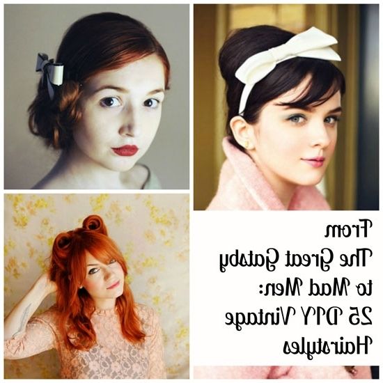 From The Great Gatsby To Mad Men: 25 Diy Vintage Hairstyles | Babble Inside Quick Vintage Hollywood Ponytail Hairstyles (View 23 of 25)