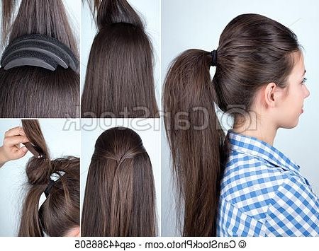 Hairstyle Volume Ponytail Tutorial. Volume Hairstyle Ponytail With With Regard To Bouffant Ponytail Hairstyles For Long Hair (Photo 18 of 25)