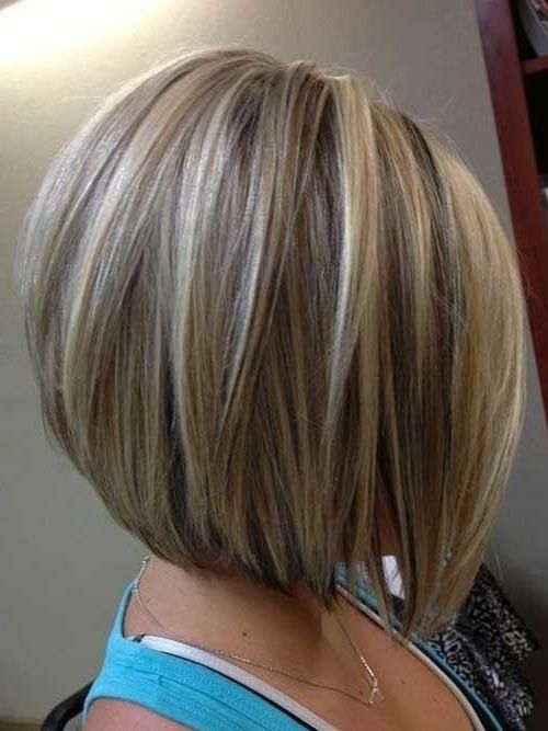 Hairstyle. Wonderful Cute Short Hairstyles 2014 Ideas: Cute Short With Long Bob Blonde Hairstyles With Babylights (Photo 23 of 25)