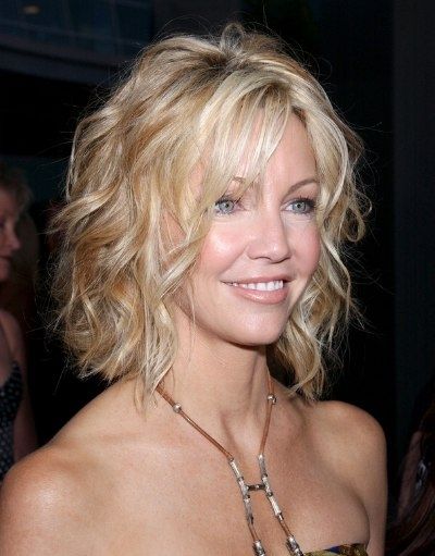 Heather Locklear With Her Hair Short And Cut Into A One Length Bob Regarding Current Platinum Blonde Disheveled Pixie Hairstyles (Photo 14 of 25)