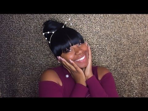 How I Style My Draw String Ponytail // Vivica Fox Hair Collection With Regard To Pineapple Pony Hairstyles With Whirl Bangs (Photo 17 of 25)