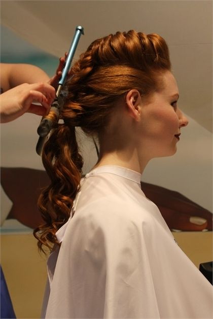 How To: Braided Pompadour & Ethereal Ponytailaquage – Events Regarding Curly Pony Hairstyles With A Braided Pompadour (View 5 of 25)