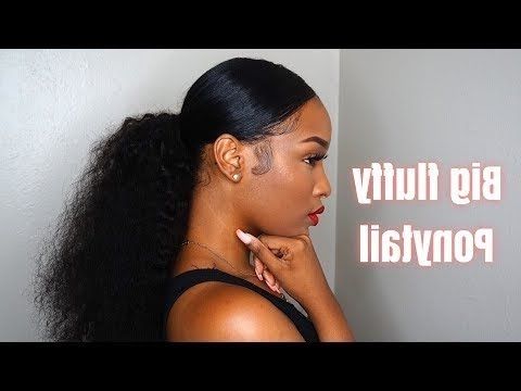How To Do A Sleek Ponytail On Short Natural Hair | Updated Version Pertaining To Super Sleek Ponytail Hairstyles (View 22 of 25)