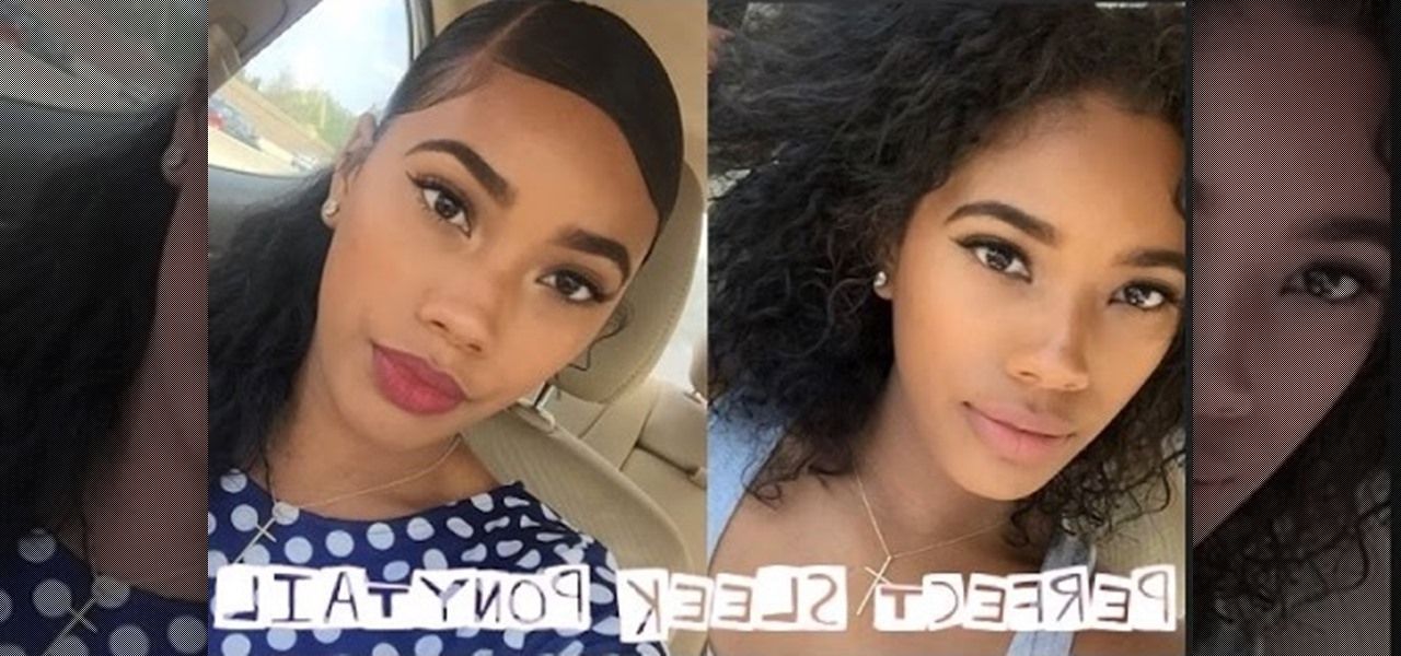 How To Get The Perfect Sleek Ponytail For Curly Hair « Hairstyling With Regard To Sleek Ponytail Hairstyles With Waves (View 17 of 25)