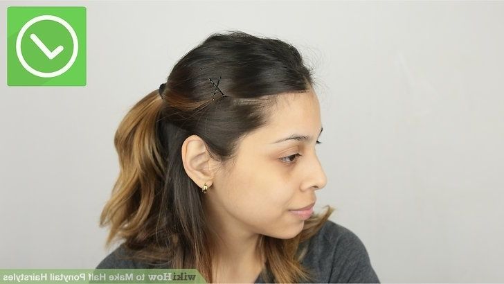 How To Make Half Ponytail Hairstyles: 14 Steps (with Pictures) For Half Ponytail Hairstyles (Photo 16 of 25)