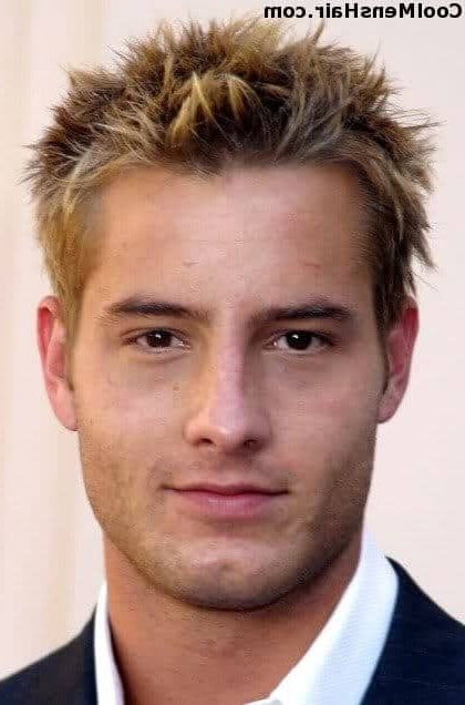 Justin Hartley Spiky Blonde Hairstyle – Cool Men's Hair Regarding 2018 Spiked Blonde Mohawk Hairstyles (View 21 of 25)