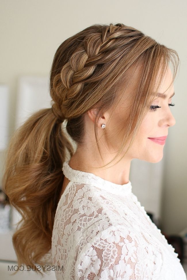 Lace Braid Ponytail | Missy Sue For Messy Pony Hairstyles With Lace Braid (View 8 of 25)