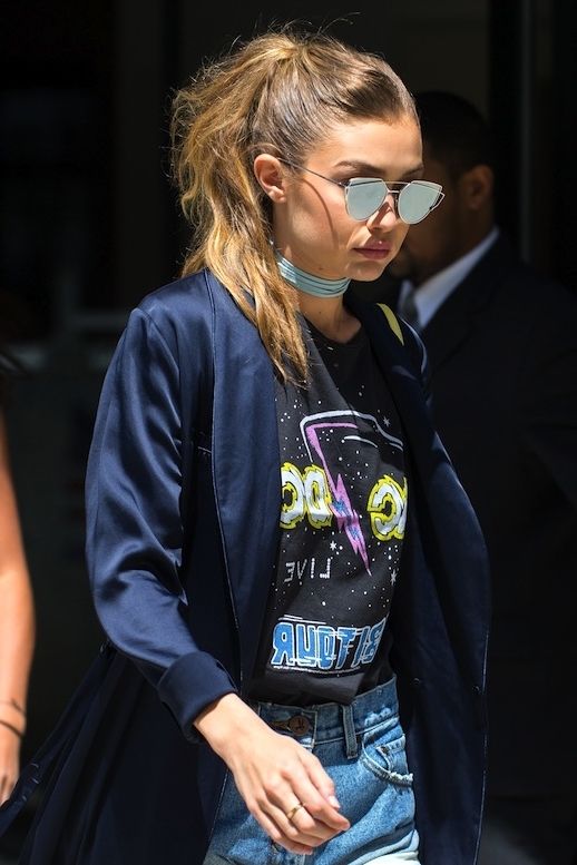 Le Fashion: Hair Inspiration: See How Gigi Hadid Perfects The Ponytail Inside Gigi Hadid Inspired Ponytail Hairstyles (View 19 of 25)