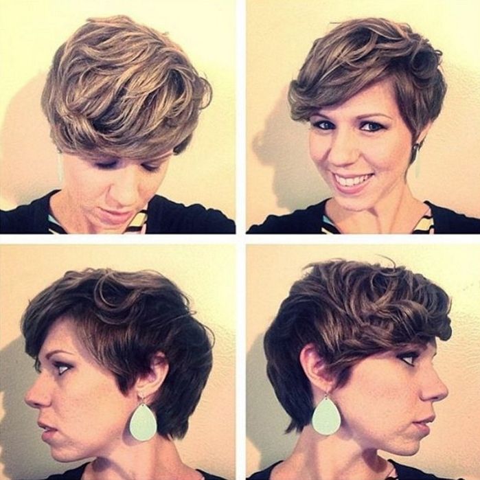 Long Curly Pixie Hairstyle With Bangs 2018 Regarding Most Up To Date Long Curly Pixie Hairstyles (View 22 of 25)