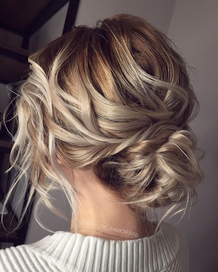 Makeup & Hair Ideas: Messy Wedding Hair Updos | Hair | Pinterest With Romantically Messy Ponytail Hairstyles (View 3 of 25)