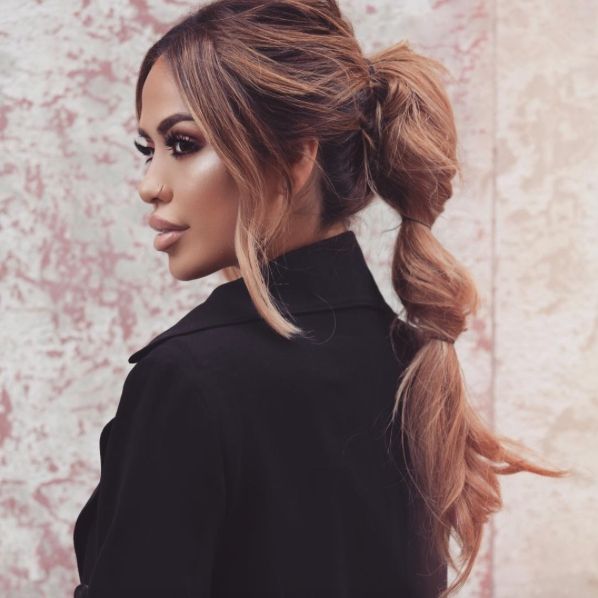Mane Addicts The 15 Best Mane Moments From Instagram This Week Intended For High Bubble Ponytail Hairstyles (View 13 of 25)
