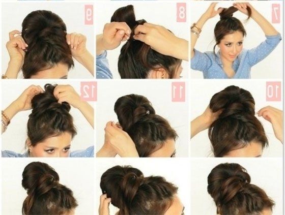 Messy Bun Hacks, Tips, Tricks, Hair Styles For Lazy Girls, How To With Regard To Messy And Teased Gray Pony Hairstyles (View 3 of 25)