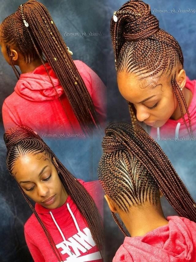 Micro Braid Ponytail For African American Woman – Inspiration For Regarding Micro Braid Ponytail Hairstyles (View 19 of 25)