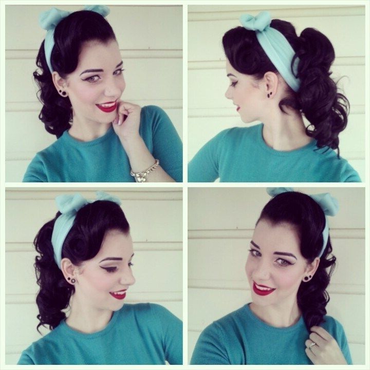 Miss Victory Violet's Quick Tutorial For A 50's Inspired Ponytail Regarding Quick Vintage Hollywood Ponytail Hairstyles (View 18 of 25)