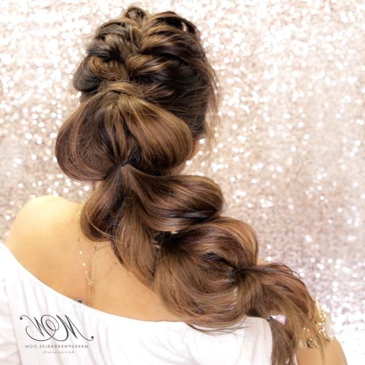 Most Romantic Mohawk Braid Ever! | Hair Style Tutorial – Makeupwearables In Mohawk Braid And Ponytail Hairstyles (Photo 1 of 25)