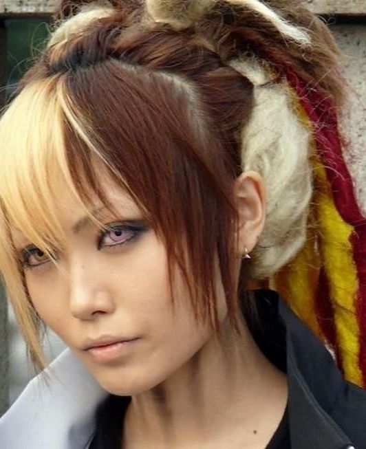 Not A Fan Of The Dreads Or Color..but I Do Like How Her Bangs Are Throughout Bi Color Blonde With Bangs (Photo 4 of 25)