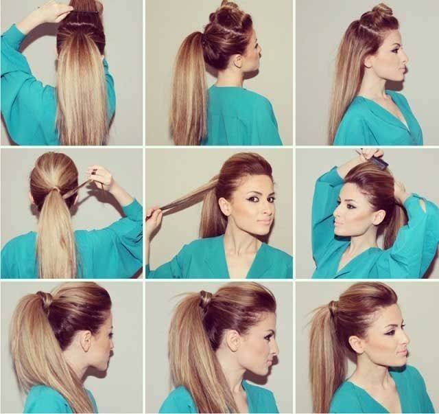 Party Ponytail | Beautiful Hair Styling | Pinterest | Ponytail, Hair Pertaining To Long Blond Ponytail Hairstyles With Bump And Sparkling Clip (View 22 of 25)