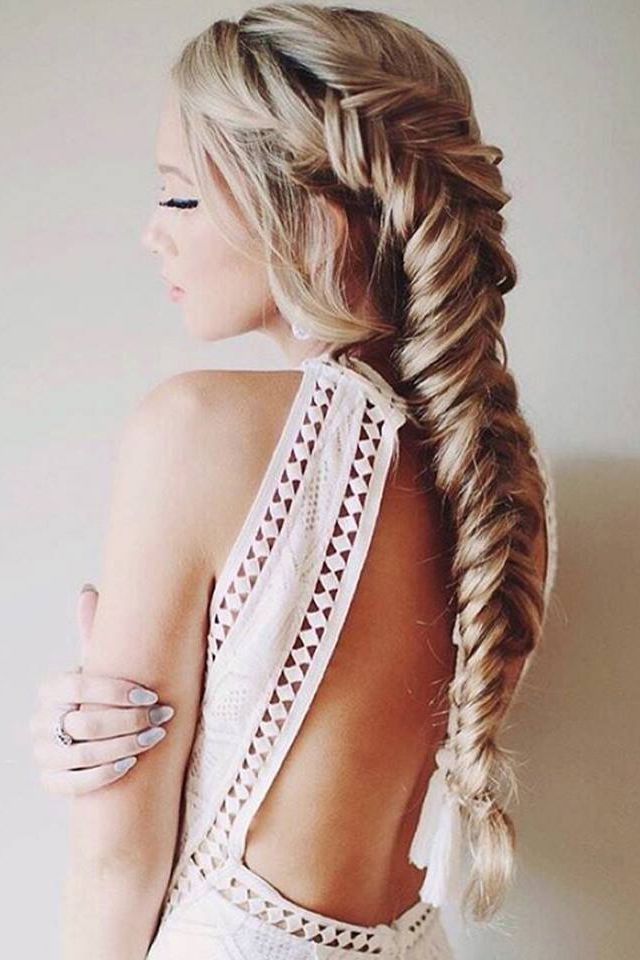 Featured Photo of 25 Ideas of Chunky Ponytail Fishtail Braid Hairstyles