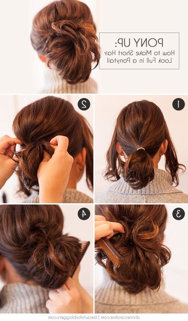 Pony Up: How To Make Short Hair Look Full In A Ponytail | Beautiful Inside Quick Vintage Hollywood Ponytail Hairstyles (View 13 of 25)