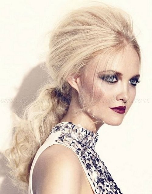 Ponytail Hairstyles – Bouffant Low Ponytail | Trendy Hairstyles For In Bouffant Ponytail Hairstyles (View 3 of 25)
