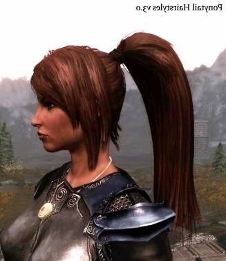 Ponytail Hairstyles V3 0 At Skyrim Nexus – Mods And Community Throughout Mod Ponytail Hairstyles (View 20 of 25)