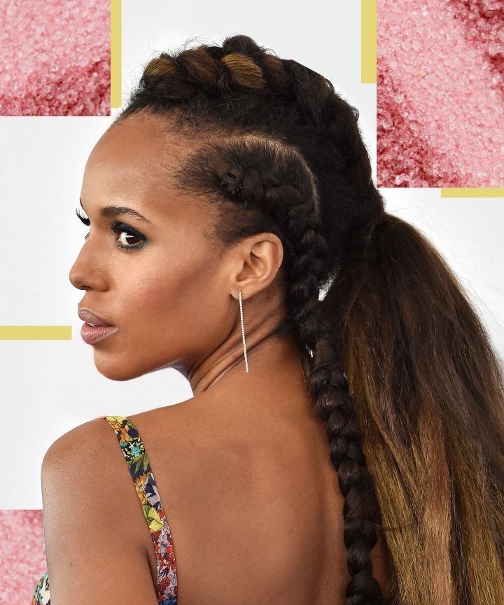 Pretty Fancy Ponytail Hairstyles To Try This Summer Pertaining To Braided Millennial Pink Pony Hairstyles (View 5 of 25)