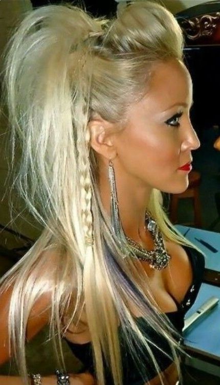 Punky Hair Hair Nails & Makeup Pinterest Concept Of Long Punk Throughout Punky Ponytail Hairstyles (View 18 of 25)