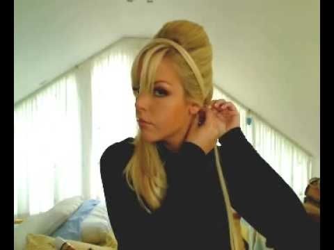Quick 60's Inspired Hairband Bouffant Up Do Ponytail Hairstyle – Youtube For Bouffant Ponytail Hairstyles (View 19 of 25)