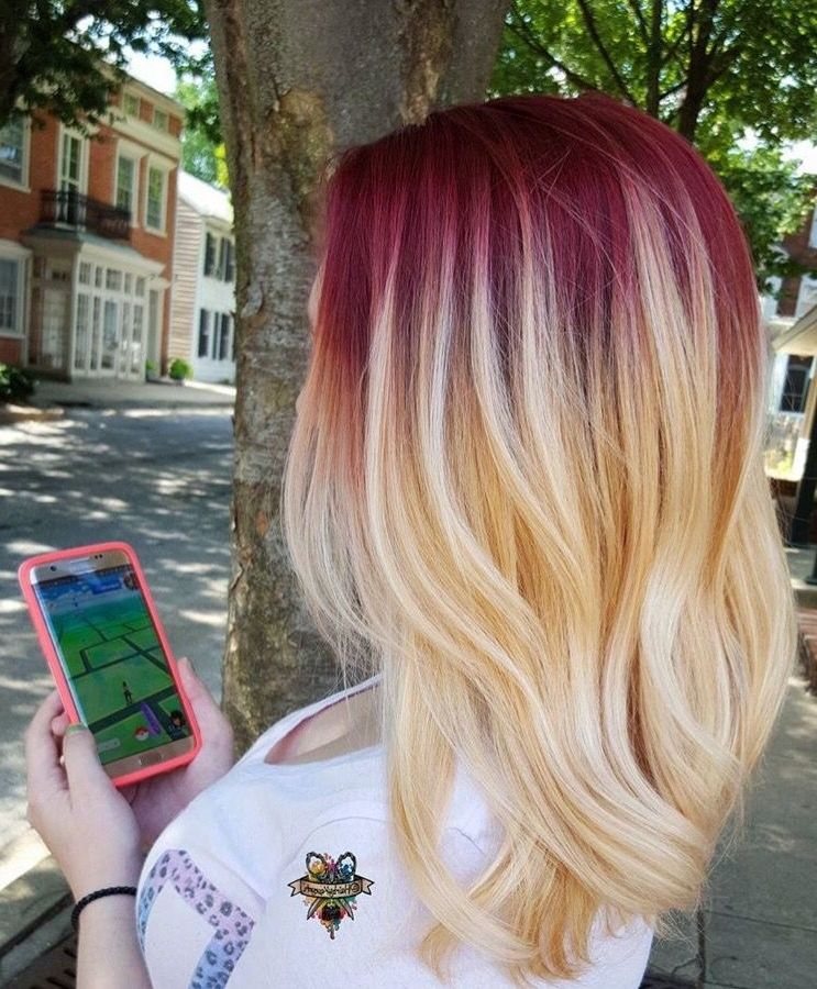 Red Roots With Blonde Hair | Hair & Beauty | Pinterest | Blondes With Regard To Root Fade Into Blonde Hairstyles (View 10 of 25)