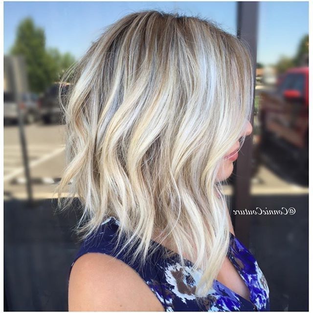 Rooty Blonde Lob ? | ? ? ???? ?????? ? ????? ? ? | Pinterest With Soft Ash Blonde Lob Hairstyles (View 2 of 25)