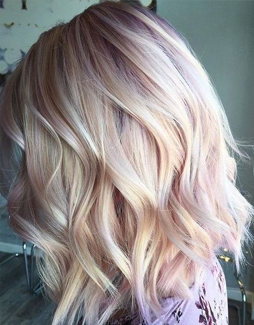 Rose Gold Blonde Hairstyles For Short Hair | Short Hairstyles With Golden And Platinum Blonde Hairstyles (View 2 of 25)
