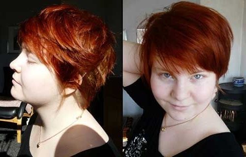 Rot Pixie Haarschnitt Rundgesicht Pics | Kurzhaar Frisuren Intended For Best And Newest Ravishing Red Pixie Hairstyles (View 23 of 25)