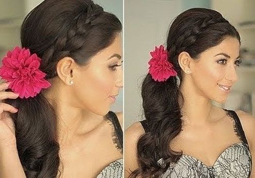Side Ponytail With Braid Hairstyles | 30 Wonderful Side Ponytail In Side Ponytail Hairstyles With Braid (View 2 of 25)