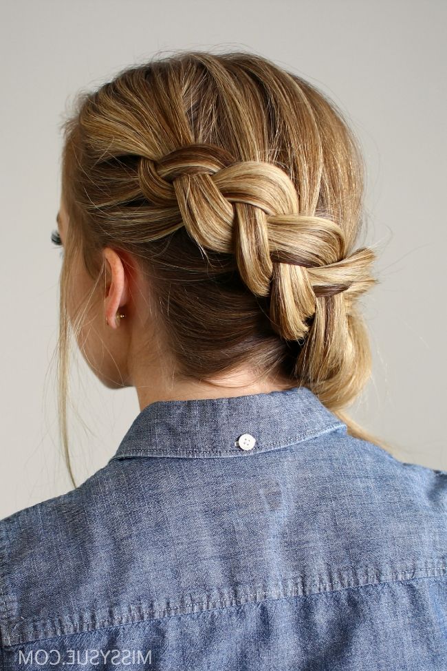 Side Swept Dutch Braid Ponytail Throughout Dutch Inspired Pony Hairstyles (View 25 of 25)