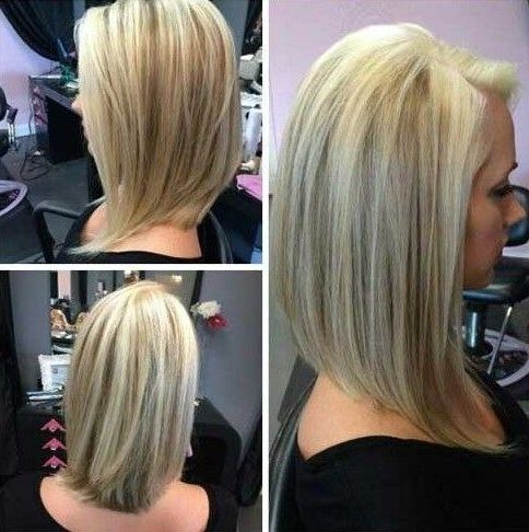 Simple Long Angled Bob Hairstyles Side Part For Straight Blonde And For Straight Blonde Bob Hairstyles For Thin Hair (View 8 of 25)