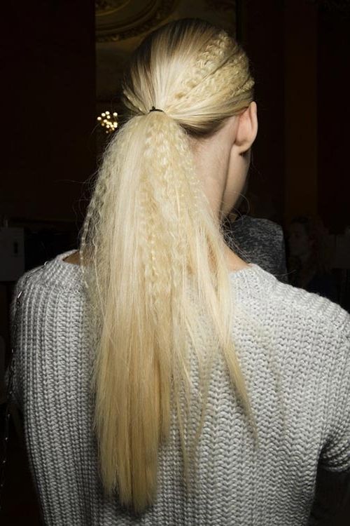 Spring/ Summer 2015 Trendy Ponytail Hairstyles | Fashionisers In Crimped Pony Look Ponytail Hairstyles (View 9 of 25)