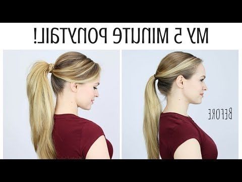 Super Cute Ponytail Hairstyles You Definitely Need To Try With Quick Vintage Hollywood Ponytail Hairstyles (View 14 of 25)