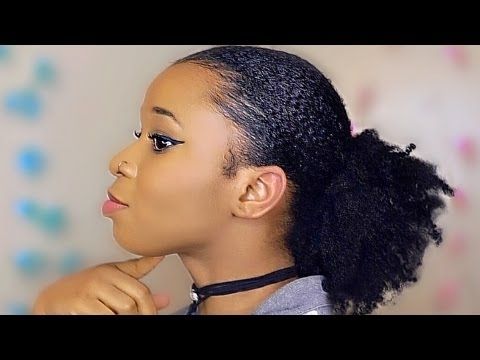 Super Sleek Back Ponytail On Thick Natural Hair! (Eco Styler Gel Intended For Super Sleek Ponytail Hairstyles (View 10 of 25)