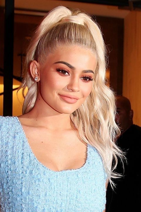 The Complete Evolution Of Kylie Jenner's Hair | Beauty: Hair For Blonde Flirty Teased Ponytail Hairstyles (View 16 of 25)