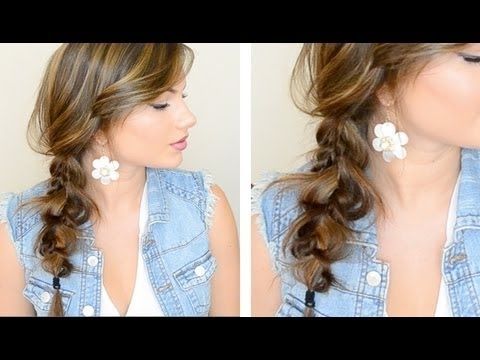 The Messy Side Braid – Youtube Regarding Messy Volumized Fishtail Hairstyles (View 7 of 25)