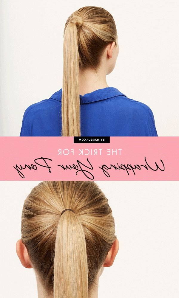 The Trick For Wrapping Your Pony | Night Out Hair Inspiration Pertaining To Crimped Pony Look Ponytail Hairstyles (View 6 of 25)